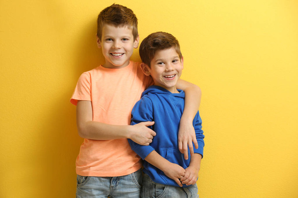 Cute little brothers  - Фото, зображення