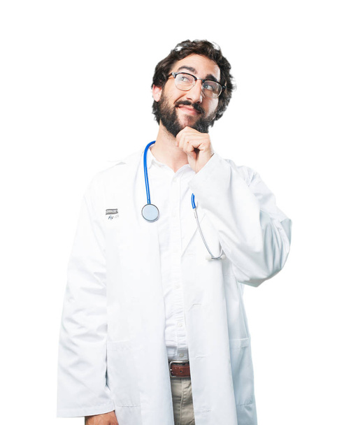 young funny doctor thinking - Foto, immagini