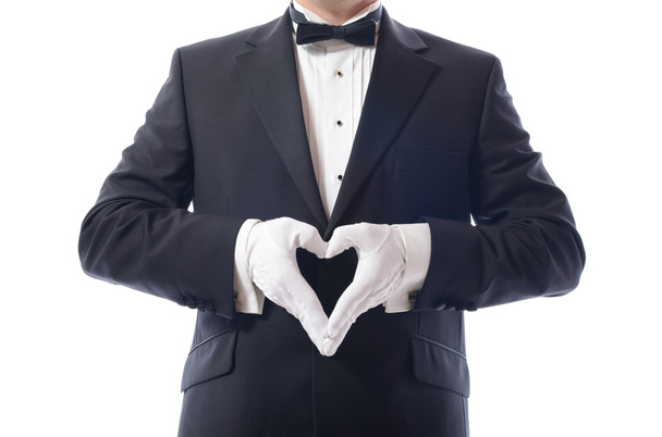 tuxedo heart - Fotoğraf, Görsel