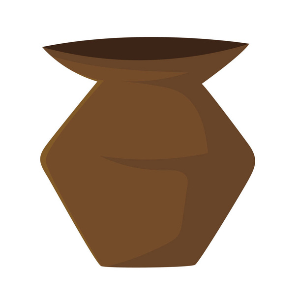 Clay pot geïsoleerd illustratie - Vector, afbeelding
