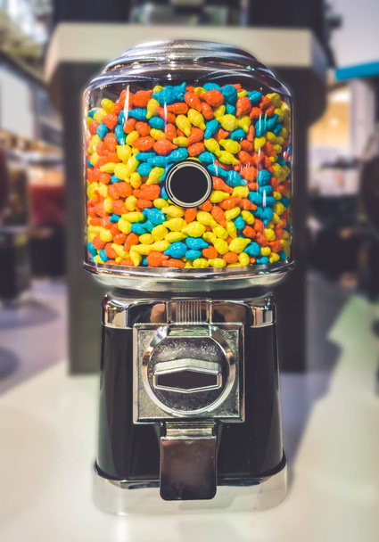 Candy Machine with Blur Background - Photo, Image