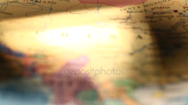 Mapa Atlas świata  - Materiał filmowy, wideo