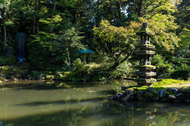 Japanese garden in Kanazawa - Photo, Image