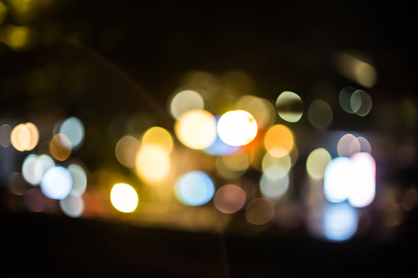 Blurred Light of street market - Photo, Image