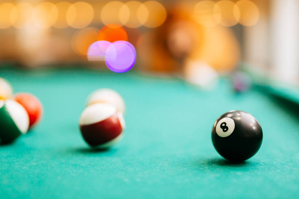 Snooker eight ball pool - Foto, Bild