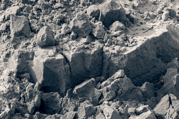 Construction sand near the site, note shallow depth of field - Foto, imagen