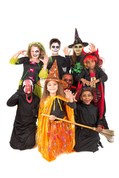 Kids in Halloween costumes - Photo, image