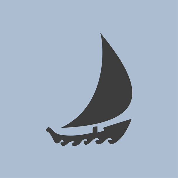 Ilustração do ícone do barco
 - Vetor, Imagem