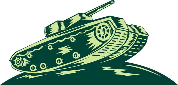 Kampfpanzer aus dem Zweiten Weltkrieg - Vektor, Bild