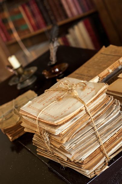 eski belgeler yığını - Fotoğraf, Görsel