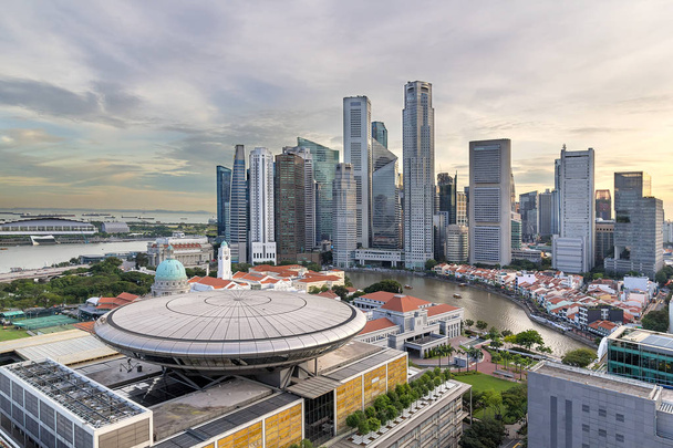 Сінгапур Центральної бізнес району Сіті горизонт - Фото, зображення