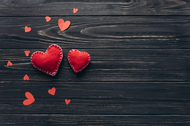 Día de San Valentín fondo con corazones - Foto, imagen
