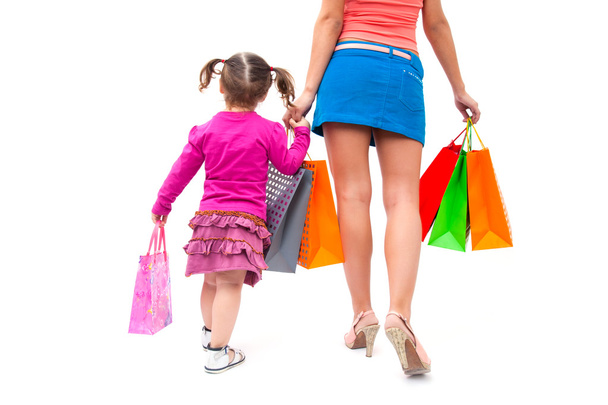families shopping - Foto, Bild