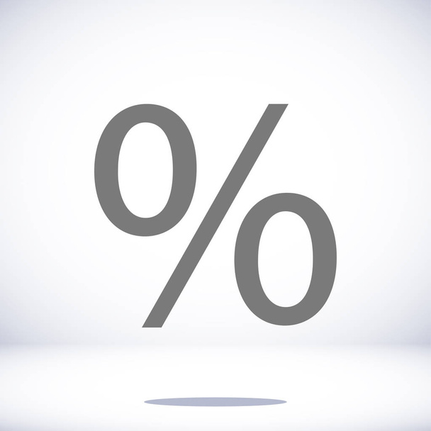 percent flat icon - ベクター画像