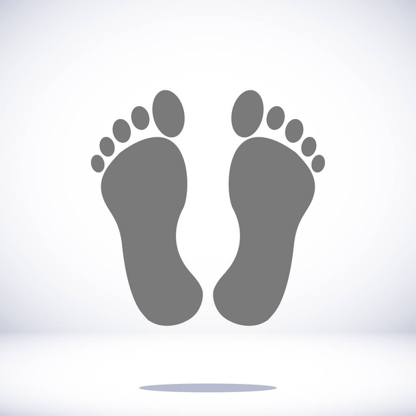 feet flat icon - Vecteur, image