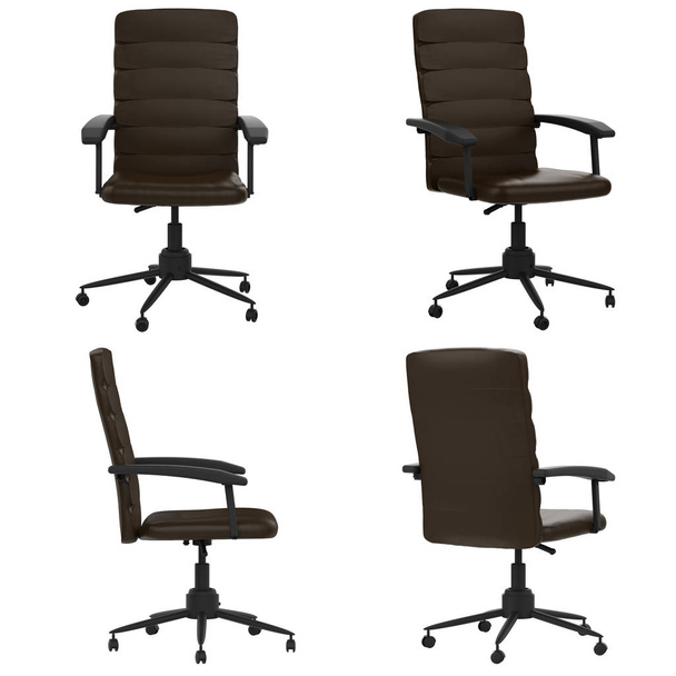 μαύρη δερμάτινη καρέκλα γραφείου - Φωτογραφία, εικόνα