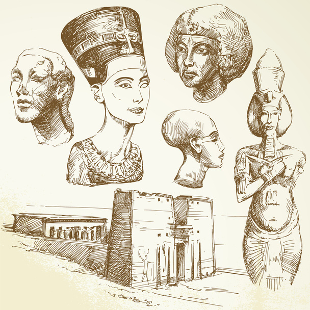 Antico Egitto - collezione disegnata a mano
 - Vettoriali, immagini