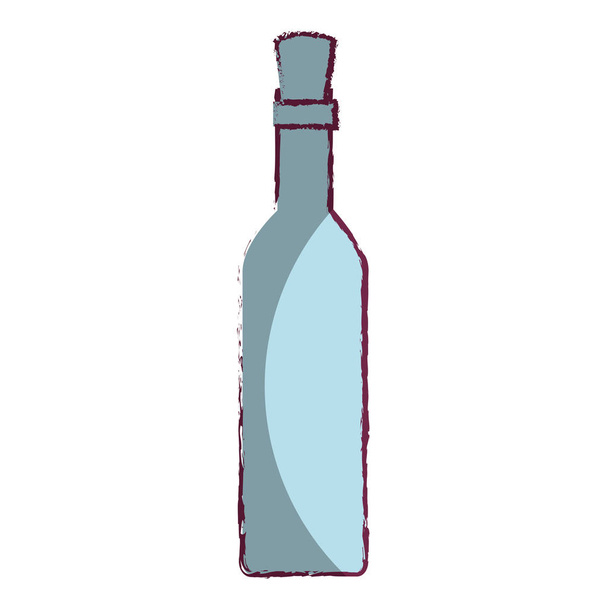bouteille de vin outil de cuisine icône isolée
 - Vecteur, image
