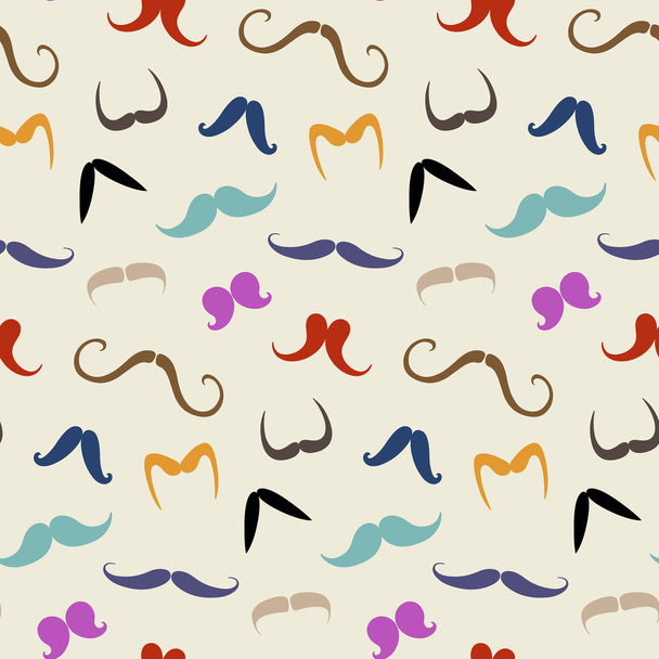 Mustaches pattern - Vector, Image