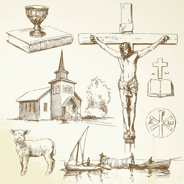 Jesus Cristo - Cristianismo
 - Vetor, Imagem