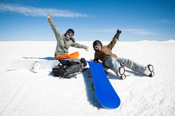 Snowboarders - Foto, imagen