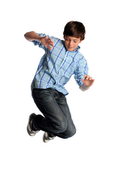 Young Boy Jumping - Foto, Bild