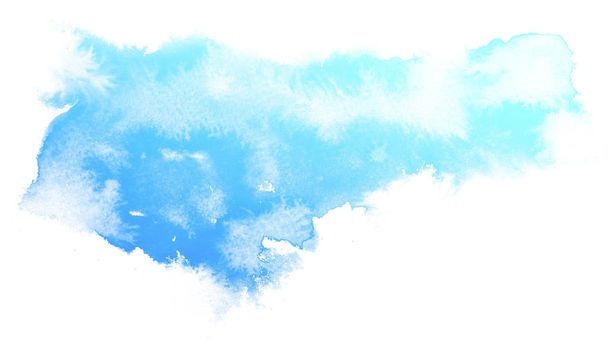 abstracto azul acuarela fondo. - Foto, Imagen