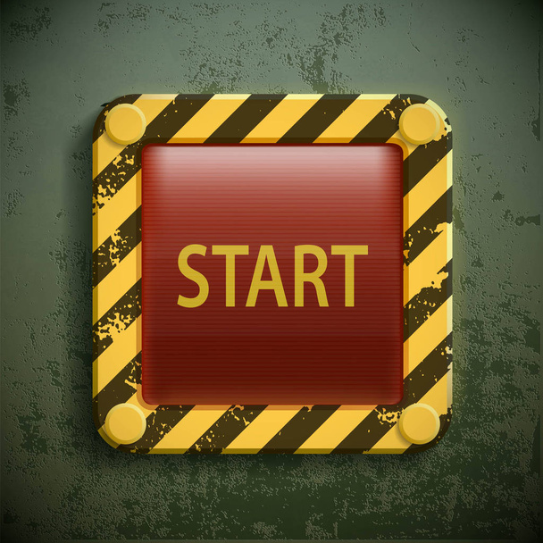 Switch button with the word Start - Foto, imagen