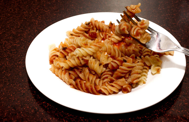 pasta with a tasty tomato sauce  - Photo, image