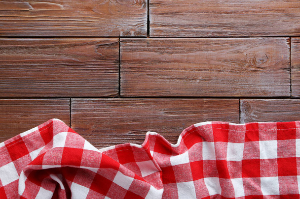 Red checkered napkin - Φωτογραφία, εικόνα