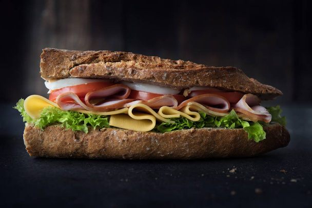 Vynikající přírodní a dietní sendvič - Fotografie, Obrázek