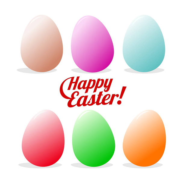 Happy Easter Vector flat illustration - Vector, Image