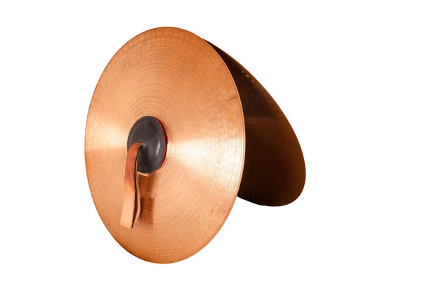 Close up of an prcussion cymbals - Photo, Image