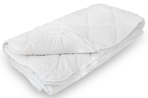 Мягкое белое одеяло изолировано
  - Фото, изображение
