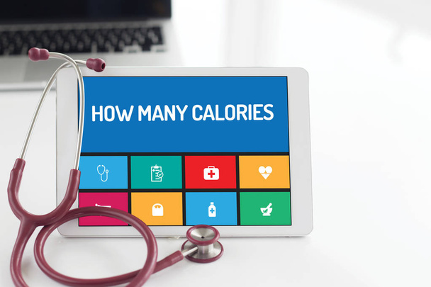 CONCEPT: HOW MANY CALORIES - Foto, afbeelding