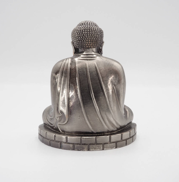 Great buddha or Daibutsu silver model. - Foto, imagen