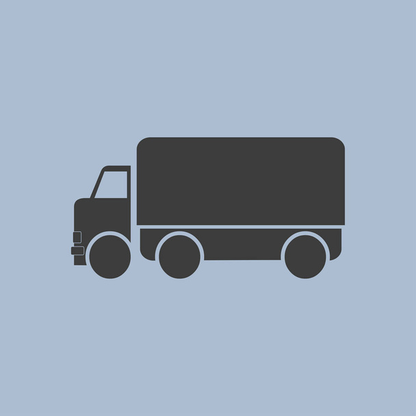 icon of a truck illustration - Vector, Image