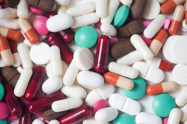 lot of colorful medication - Foto, afbeelding