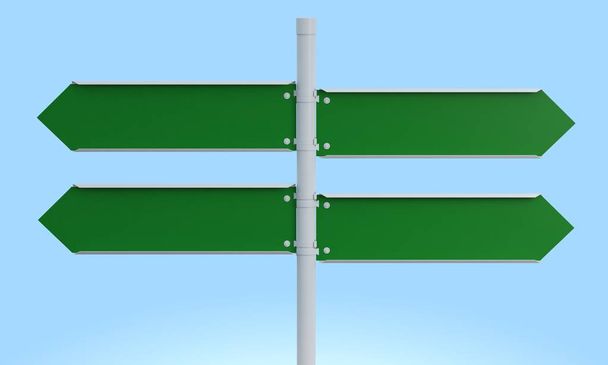 Green signpost mockup - Photo, Image