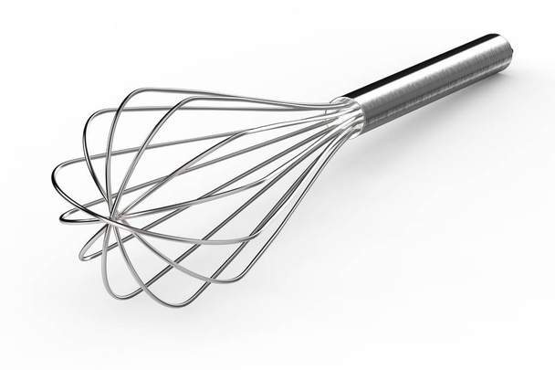 wire whisk on white background - Photo, Image