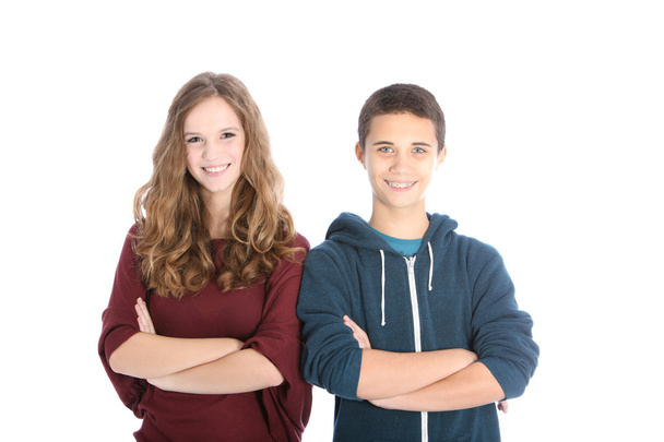 Young dating teenagers or siblings - Foto, immagini