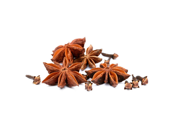 Aromatic star anise and cloves - Photo, Image