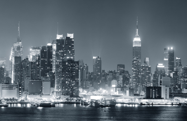 new york city manhattan schwarz und weiß - Foto, Bild