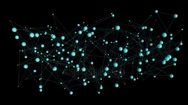Red de fondo abstracto y concepto de Internet
  - Metraje, vídeo