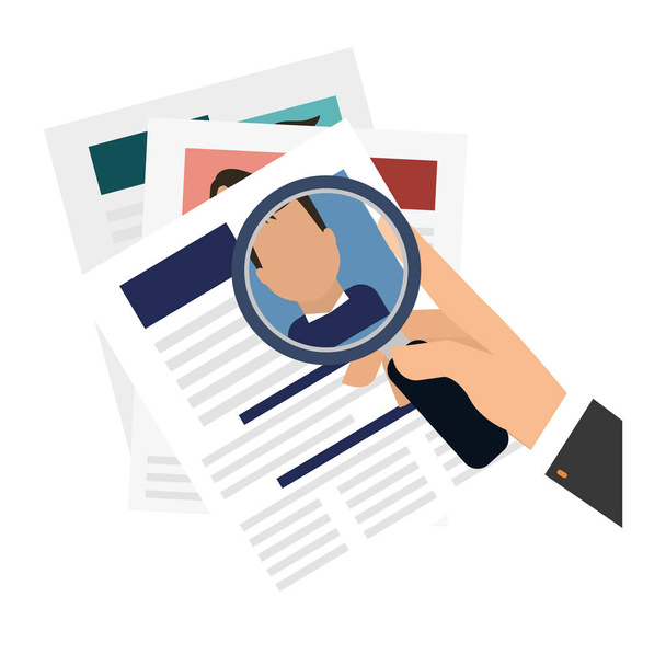 cv or resume related icons image - Vector, Image