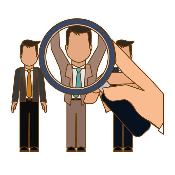 hiring process human resources icon image - Vector, Image