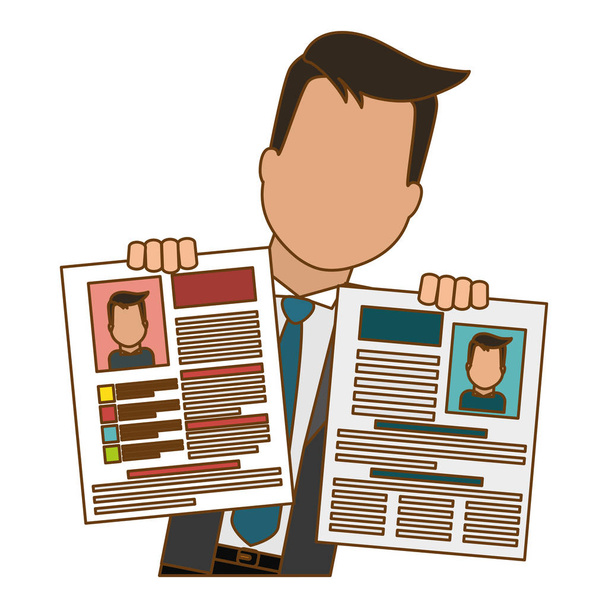 cv or resume related icons image - Vector, Image