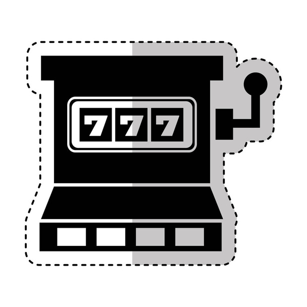 Kasino sloty stroje ikona - Vektor, obrázek