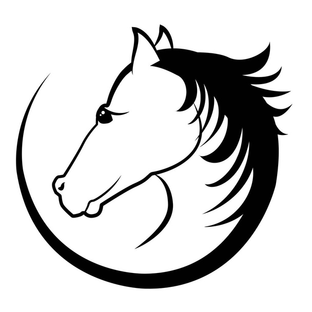 icono del emblema del caballo
 - Vector, Imagen