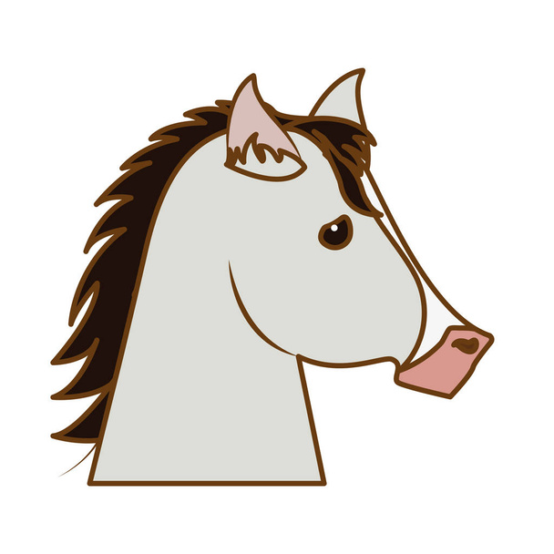 άλογο ιπποειδών εικονίδιο εικόνας - Διάνυσμα, εικόνα
